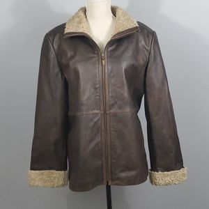 BKE leather coat